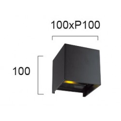 Aplica Exterior GREG 4188801 Viokef LED, Negru, Grecia