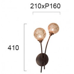 Aplica SISSY 4192700 Viokef G9, Auriu, Grecia