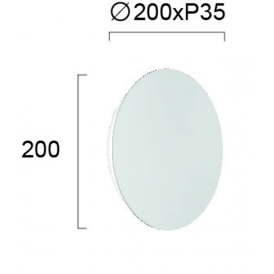 Aplica KYKLOS 4193700 Viokef LED, Alb, Grecia
