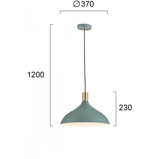 Pendul LAMAS 4197401 Viokef E27, Gri, Grecia