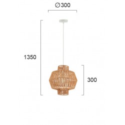 Pendul FELIS 4198200 Viokef E27, Natural, Grecia