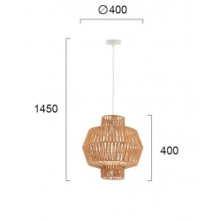 Pendul FELIS 4198300 Viokef E27, Natural, Grecia