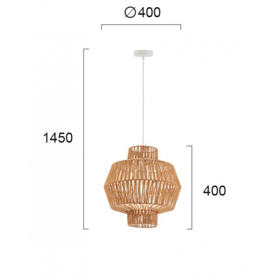 Pendul FELIS 4198300 Viokef E27, Natural, Grecia