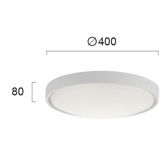 Plafoniera YARA 4199700 Viokef LED, Alb, Grecia