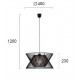 Pendul ARGELA 4203700 Viokef E27, Negru, Grecia