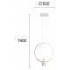 Suspensie SINDY 4205900 Viokef LED, Alb, Grecia