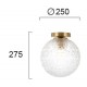 Plafoniera ASPA 4206000 Viokef E27, Transparent, Grecia