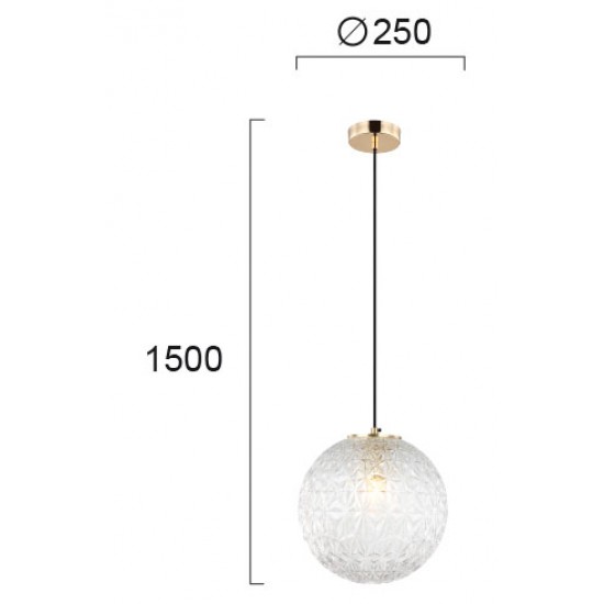 Pendul ASPA 4206100 Viokef E27, Transparent, Grecia