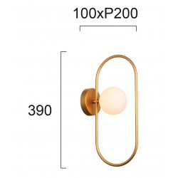 Aplica FANCY 4208901 Viokef G9, Alb, Grecia