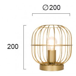 Veioza ZENITH 4211401 Viokef E27, Auriu, Grecia