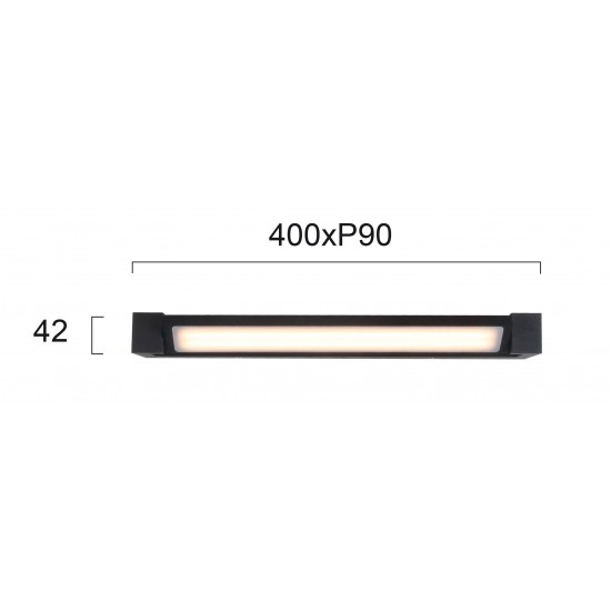 Aplica Dormitor VALSE 4213201 Viokef LED, Negru, Grecia