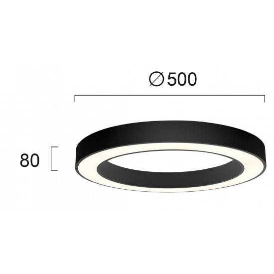 Plafoniera APOLLO 4214101 Viokef LED, Negru, Grecia