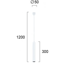 Pendul NESTOR 4214300 Viokef LED, Alb, Grecia
