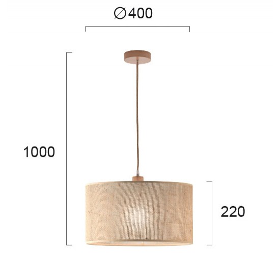 Pendul SENSO 4216200 Viokef E27, Natural, Grecia