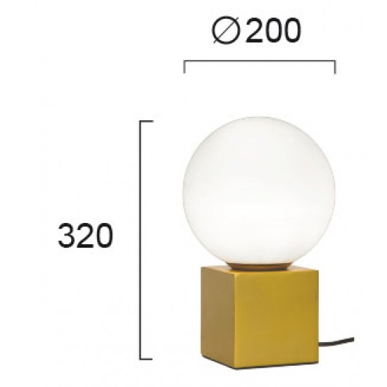 Veioza LIN 4217401 Viokef E27, Auriu, Grecia