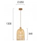 Pendul BELL 4218200 Viokef E27, Natural, Grecia