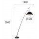 Lampadar ROD 4221000 Viokef E27, Negru, Grecia