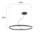 Suspensie VERDI 4224100 Viokef LED, Negru, Grecia