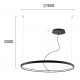 Suspensie VERDI 4224301 Viokef LED, Negru, Grecia
