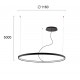 Suspensie VERDI 4224400 Viokef LED, Negru, Grecia