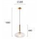 Pendul ESTER 4225600 Viokef E27, Transparent, Grecia