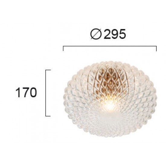 Plafoniera ESTER 4225800 Viokef E27, Transparent, Grecia