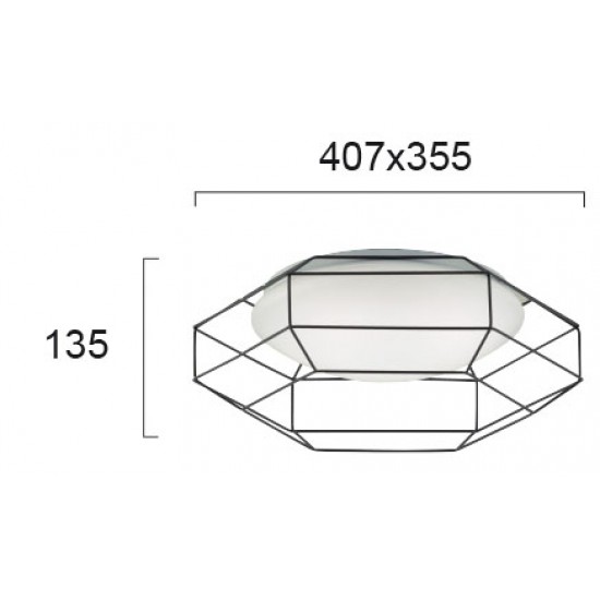 Plafoniera MONTE 4227400 Viokef LED, Alb, Grecia
