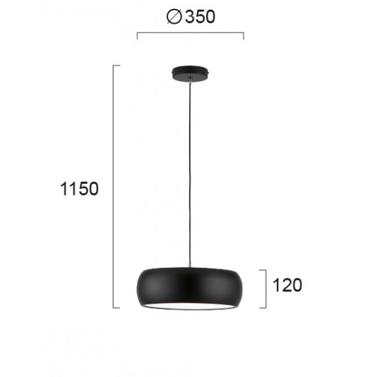 Pendul SALI 4227601 Viokef LED, Negru, Grecia