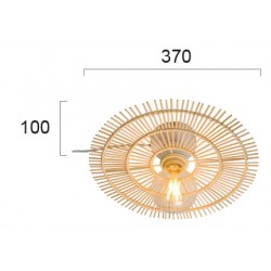 Aplica LETA 4227900 Viokef E27, Natural, Grecia