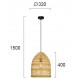 Pendul ANTEO 4228300 Viokef E27, Natural, Grecia