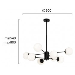 Suspensie ANOUK 4228500 Viokef G9, Alb, Grecia