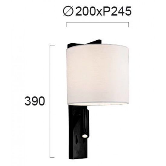 Aplica Dormitor MAYOR 4229500 Viokef E27, Alb, Grecia