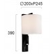 Aplica Dormitor MAYOR 4229500 Viokef E27, Alb, Grecia