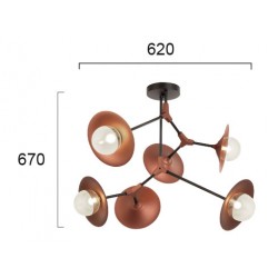 Candelabru OLIVIA 4231100 Viokef G9, Maro, Grecia