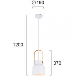 Pendul CARLA 4231500 Viokef E27, Alb, Grecia