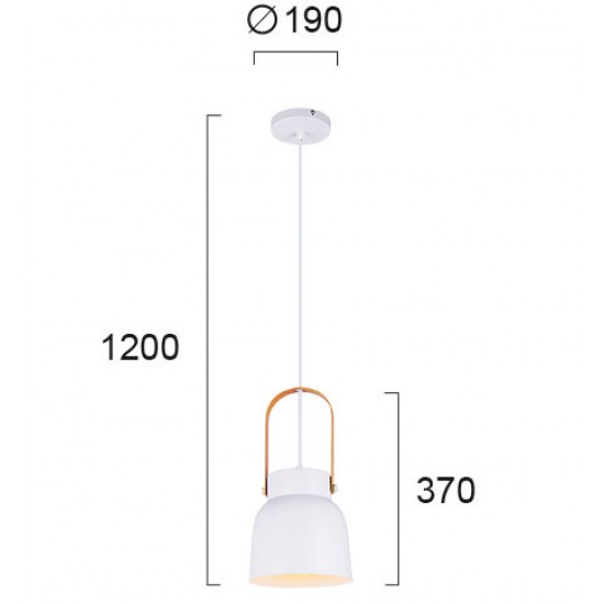Pendul CARLA 4231500 Viokef E27, Alb, Grecia