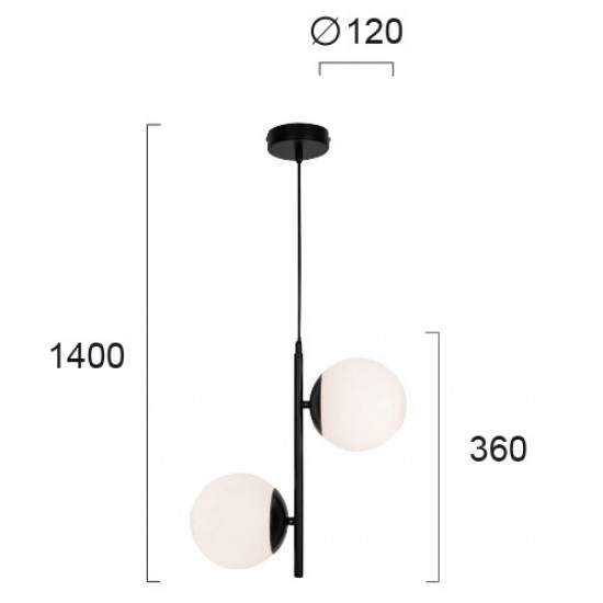 Suspensie ANOUK 4233300 Viokef G9, Alb, Grecia