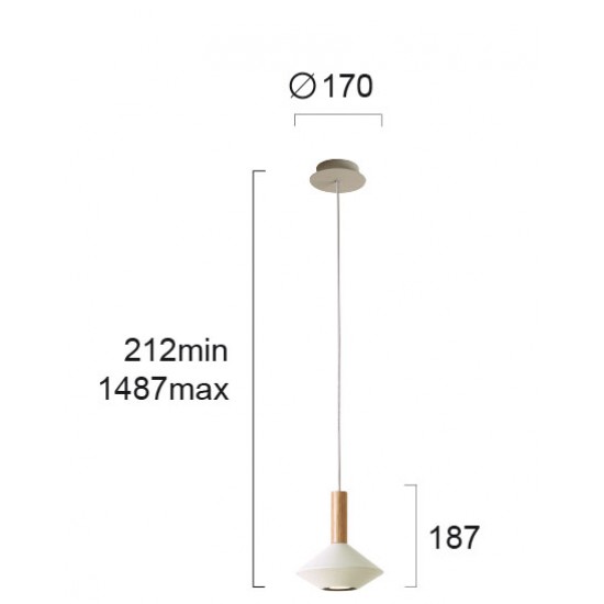 Pendul KONA 4235100 Viokef GU10, Alb, Grecia