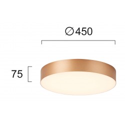 Plafoniera BRUCE 4235300 Viokef LED, Auriu, Grecia