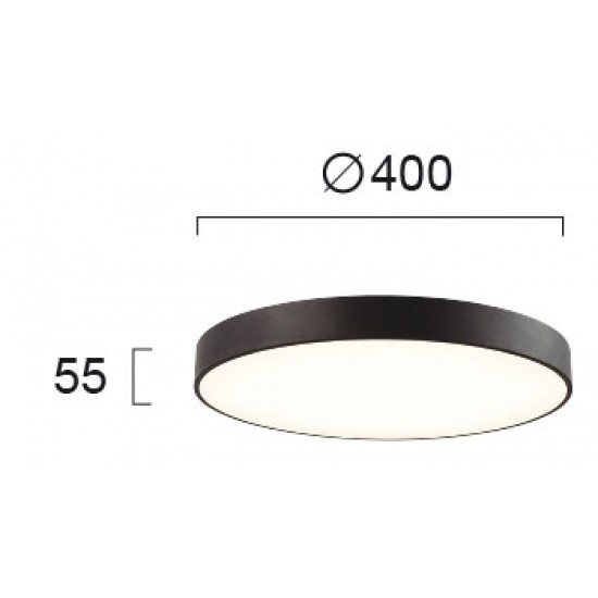 Plafoniera MADISON 4235401 Viokef LED, Negru, Grecia
