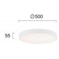 Plafoniera MADISON 4235500 Viokef LED, Alb, Grecia