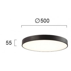 Plafoniera MADISON 4235501 Viokef LED, Negru, Grecia