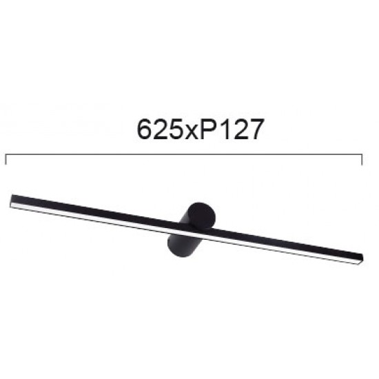 Aplica Baie ROCCO 4236201 Viokef LED, Negru, Grecia