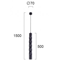 Pendul MARLEY 4236500 Viokef GU10, Negru, Grecia