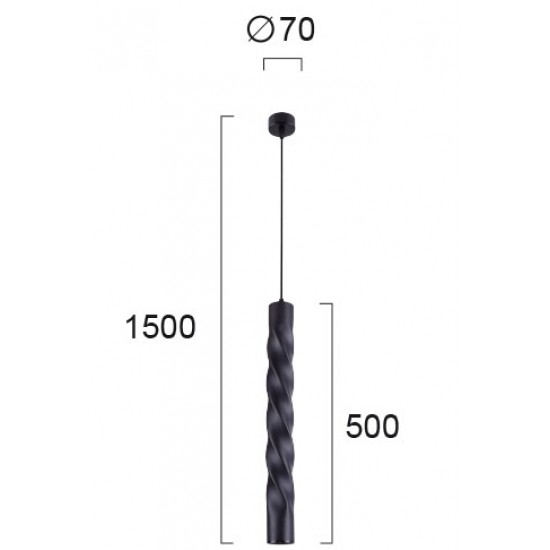 Pendul MARLEY 4236500 Viokef GU10, Negru, Grecia