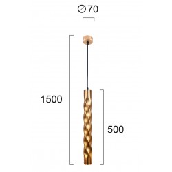 Pendul MARLEY 4236502 Viokef GU10, Auriu, Grecia