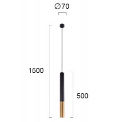 Pendul MAX 4236600 Viokef GU10, Negru, Grecia