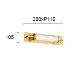 Aplica FRIDA 4238700 Viokef LED, Auriu, Grecia