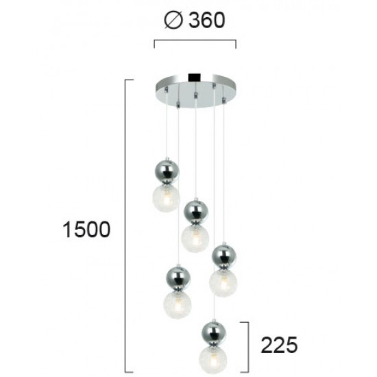 Suspensie SYLIA 4238800 Viokef G9, Grecia