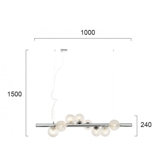 Suspensie SYLIA 4238900 Viokef G9, Grecia